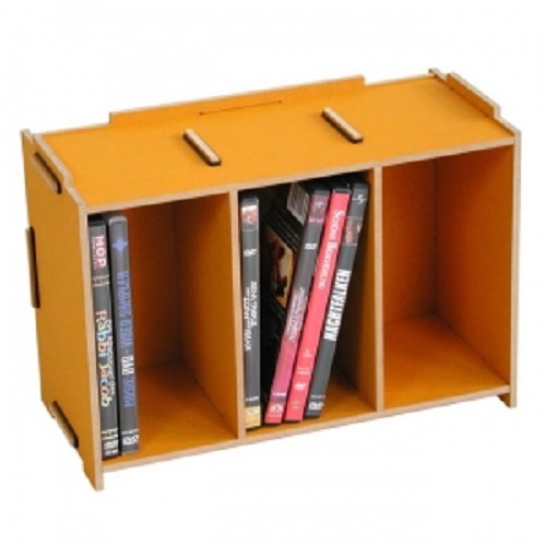 Pech Verbeteren Voorkeur DVD-box Werkhaus, stapelbaar, geel - WERKHAUS - Bureaubewust