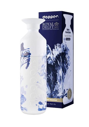 Dopper x Royal Delft, The Current, insulated 580 ml - NIEUW - Bureaubew