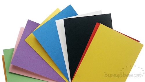 duizelig Oppervlakte Literatuur A6 kaarten 'Bi-color' assorti, 150 grs, set/25 - blanco kaarten - Burea