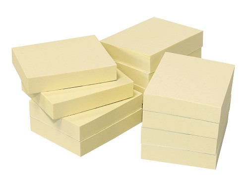 KIFZM Zelfklevende notitieblokken, heldere kleuren, 76 x 76 mm, 24